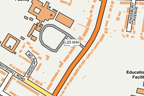 LE5 6HH map - OS OpenMap – Local (Ordnance Survey)