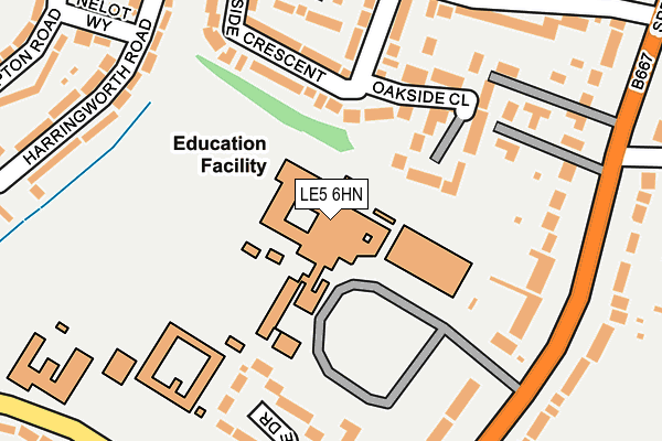 LE5 6HN map - OS OpenMap – Local (Ordnance Survey)