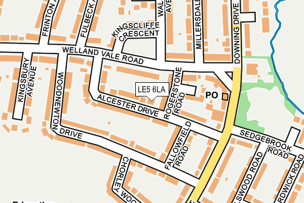 LE5 6LA map - OS OpenMap – Local (Ordnance Survey)
