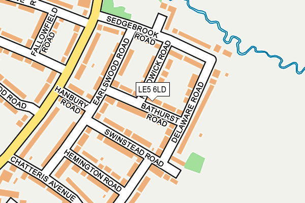 LE5 6LD map - OS OpenMap – Local (Ordnance Survey)