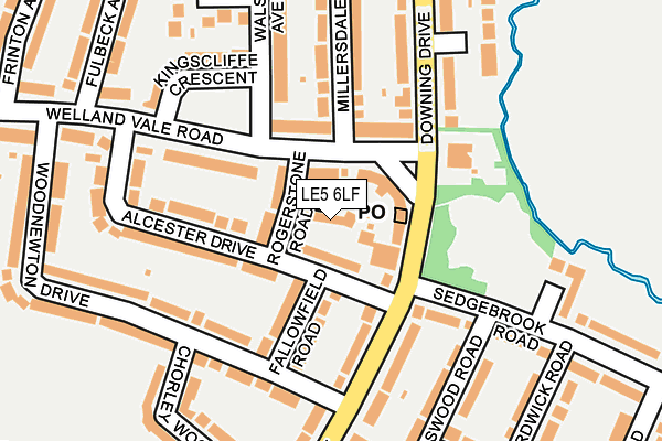 LE5 6LF map - OS OpenMap – Local (Ordnance Survey)