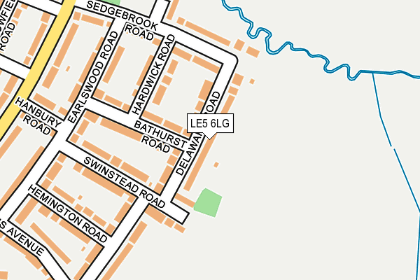 LE5 6LG map - OS OpenMap – Local (Ordnance Survey)