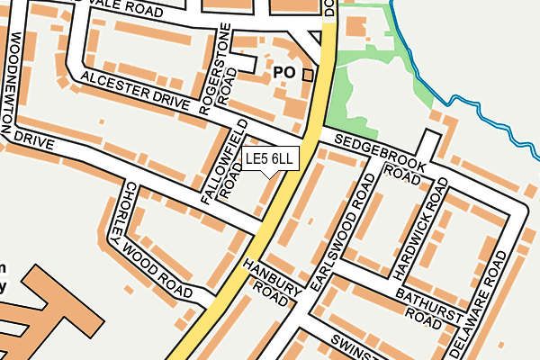 LE5 6LL map - OS OpenMap – Local (Ordnance Survey)