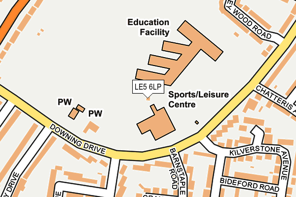 LE5 6LP map - OS OpenMap – Local (Ordnance Survey)