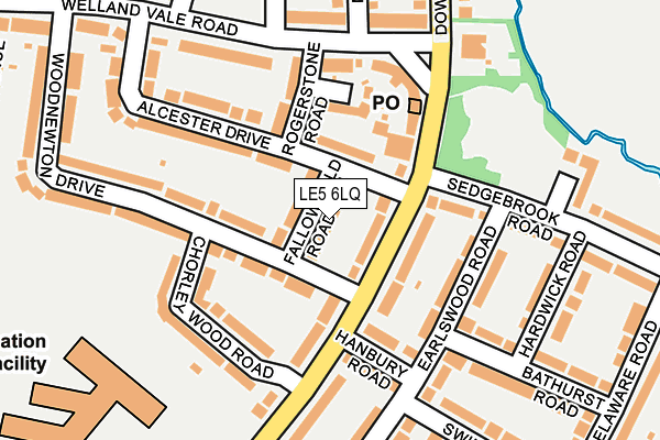 LE5 6LQ map - OS OpenMap – Local (Ordnance Survey)