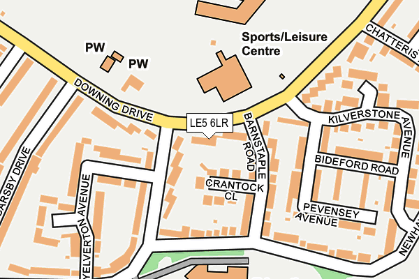 LE5 6LR map - OS OpenMap – Local (Ordnance Survey)