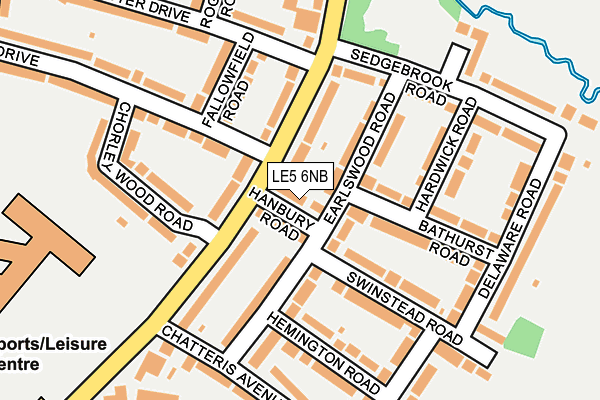 LE5 6NB map - OS OpenMap – Local (Ordnance Survey)