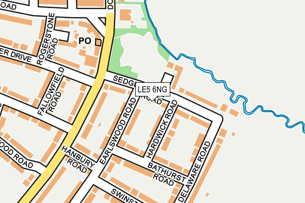 LE5 6NG map - OS OpenMap – Local (Ordnance Survey)