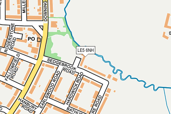 LE5 6NH map - OS OpenMap – Local (Ordnance Survey)