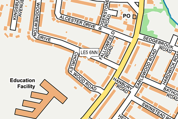 LE5 6NN map - OS OpenMap – Local (Ordnance Survey)