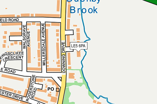 LE5 6PA map - OS OpenMap – Local (Ordnance Survey)