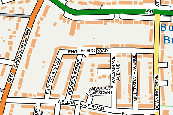 LE5 6PG map - OS OpenMap – Local (Ordnance Survey)