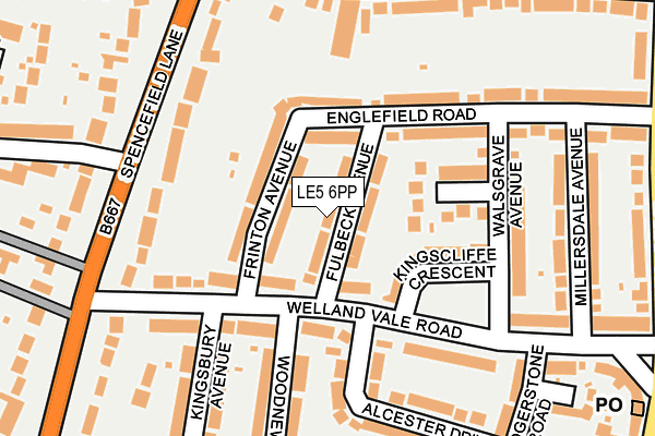 LE5 6PP map - OS OpenMap – Local (Ordnance Survey)