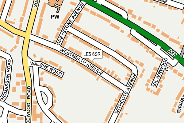 LE5 6SR map - OS OpenMap – Local (Ordnance Survey)