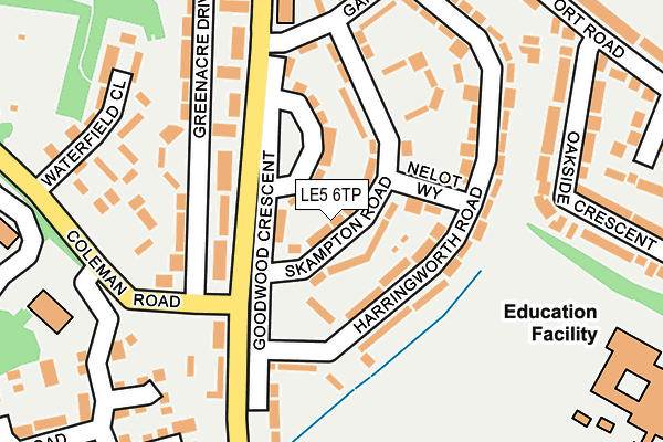 LE5 6TP map - OS OpenMap – Local (Ordnance Survey)