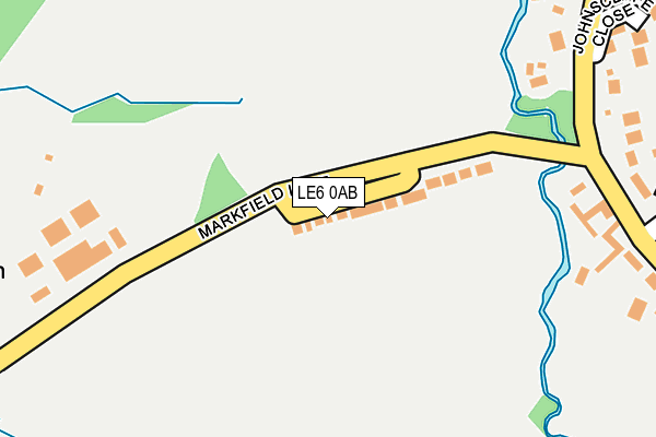 LE6 0AB map - OS OpenMap – Local (Ordnance Survey)