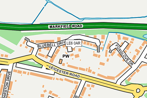 LE6 0AR map - OS OpenMap – Local (Ordnance Survey)