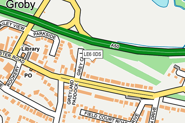 LE6 0DS map - OS OpenMap – Local (Ordnance Survey)