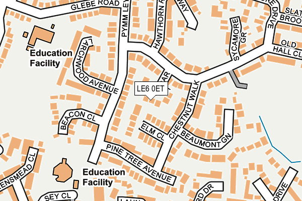 LE6 0ET map - OS OpenMap – Local (Ordnance Survey)