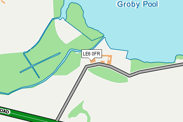 LE6 0FR map - OS OpenMap – Local (Ordnance Survey)