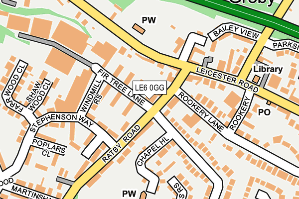 LE6 0GG map - OS OpenMap – Local (Ordnance Survey)