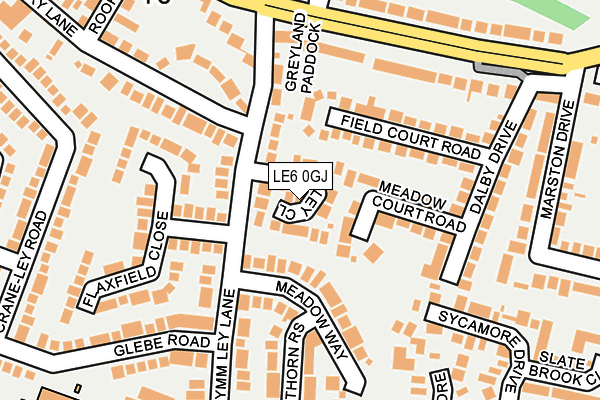 LE6 0GJ map - OS OpenMap – Local (Ordnance Survey)