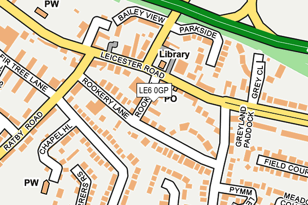 LE6 0GP map - OS OpenMap – Local (Ordnance Survey)