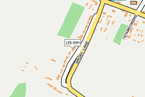 LE6 0HH map - OS OpenMap – Local (Ordnance Survey)