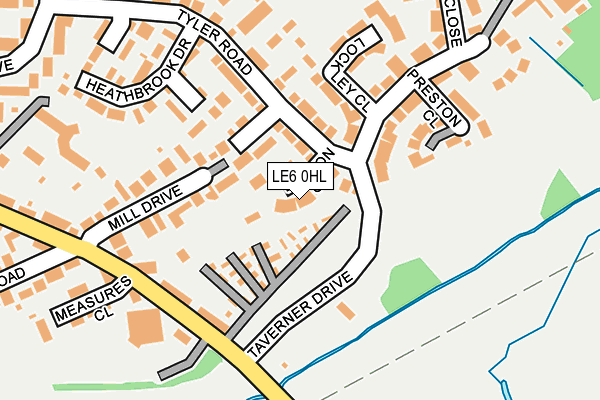 LE6 0HL map - OS OpenMap – Local (Ordnance Survey)