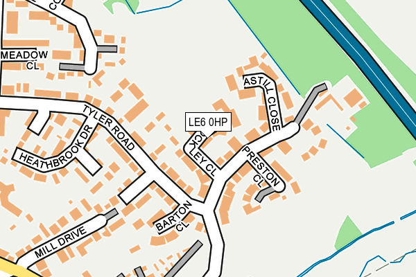 LE6 0HP map - OS OpenMap – Local (Ordnance Survey)