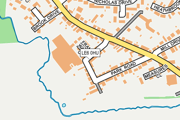 LE6 0HU map - OS OpenMap – Local (Ordnance Survey)