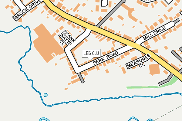 LE6 0JJ map - OS OpenMap – Local (Ordnance Survey)