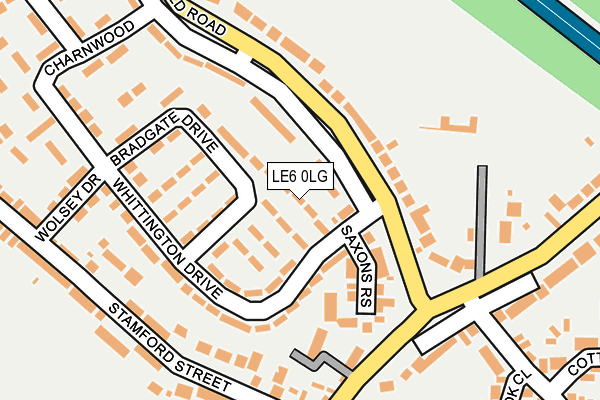 LE6 0LG map - OS OpenMap – Local (Ordnance Survey)