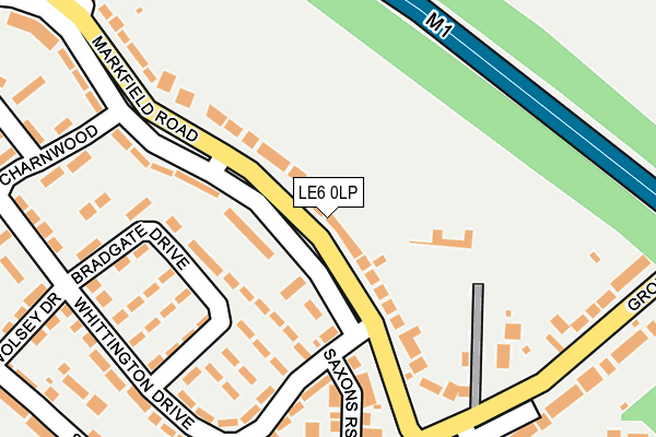 LE6 0LP map - OS OpenMap – Local (Ordnance Survey)