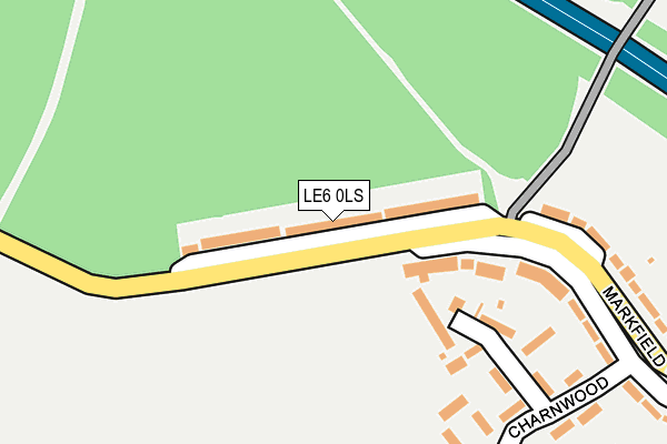 LE6 0LS map - OS OpenMap – Local (Ordnance Survey)