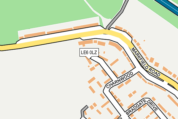 LE6 0LZ map - OS OpenMap – Local (Ordnance Survey)