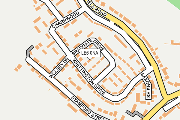 LE6 0NA map - OS OpenMap – Local (Ordnance Survey)