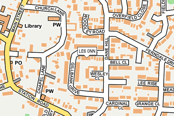 LE6 0NN map - OS OpenMap – Local (Ordnance Survey)
