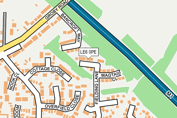 LE6 0PE map - OS OpenMap – Local (Ordnance Survey)