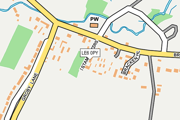 LE6 0PY map - OS OpenMap – Local (Ordnance Survey)