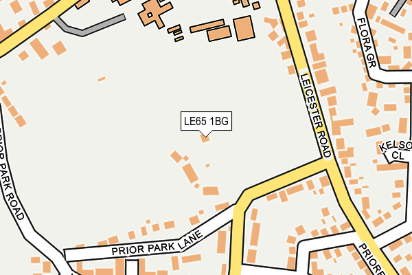 LE65 1BG map - OS OpenMap – Local (Ordnance Survey)