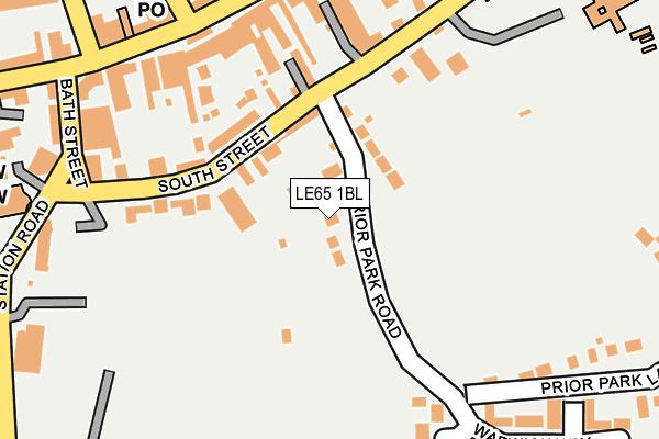 LE65 1BL map - OS OpenMap – Local (Ordnance Survey)