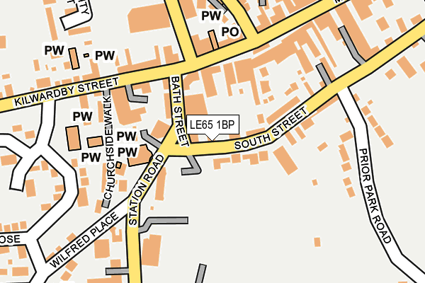 LE65 1BP map - OS OpenMap – Local (Ordnance Survey)