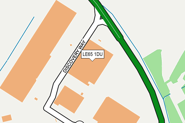 LE65 1DU map - OS OpenMap – Local (Ordnance Survey)