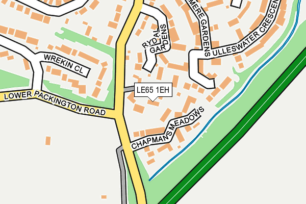 LE65 1EH map - OS OpenMap – Local (Ordnance Survey)