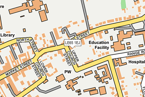 LE65 1EJ map - OS OpenMap – Local (Ordnance Survey)
