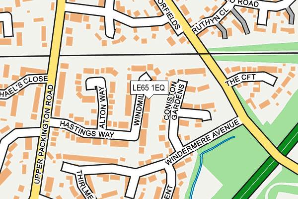 LE65 1EQ map - OS OpenMap – Local (Ordnance Survey)