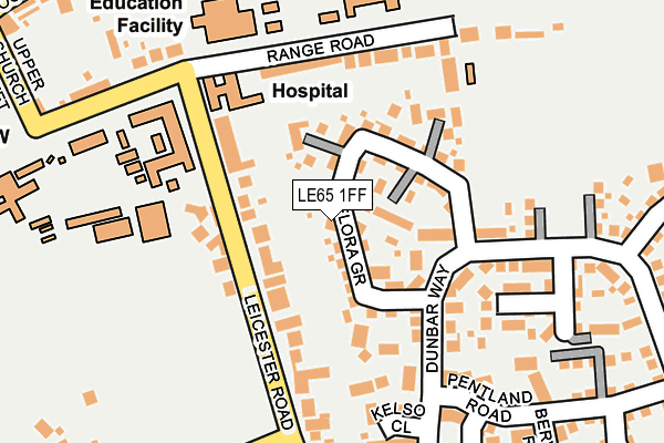 LE65 1FF map - OS OpenMap – Local (Ordnance Survey)