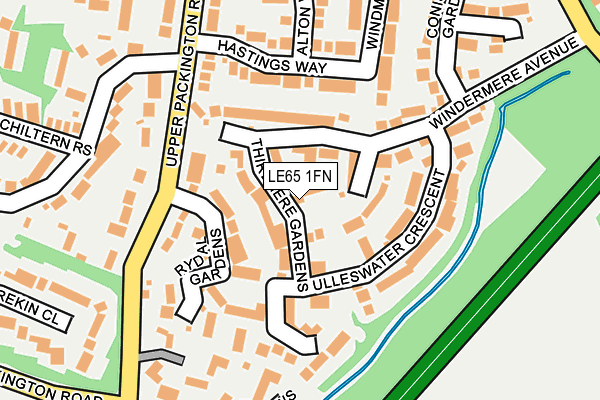 LE65 1FN map - OS OpenMap – Local (Ordnance Survey)