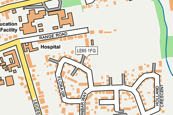 LE65 1FQ map - OS OpenMap – Local (Ordnance Survey)